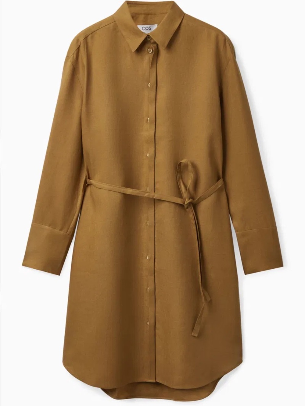 COS Belted Linen Shirt Dress